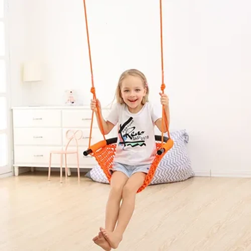 Kinder-Hängematte, Nestschaukel, Handweberei, Spielplatz, Spielzeug für drinnen, Hof, Netz, Seilschaukel, Lerngeräte, Unterhaltungsspiel