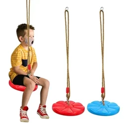 Trẻ Em Đĩa Xoay Kid Thể Thao Trong Nhà Và Ngoài Trời Màu Xanh Đỏ Dày Hình Bát Giác Cánh Hoa Xoay Treo Xích Đu Đồ Chơi Hình Hoa Đính Đá
