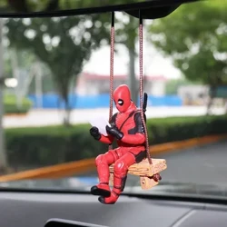 Marvel Deadpool Anime Hình Xe Mặt Dây Đồ Trang Trí Hoạt Hình Treo Trang Trí Nội Thất Mẫu Phụ Kiện Xoay Cho Đồ Chơi Trẻ Em Quà Tặng