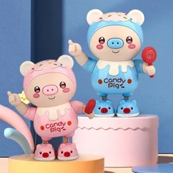 Jouet électronique de danse de cochon pour enfants, avec balançoire, musique légère, cochon mignon, dessin animé, jouets pour bébés, garçons et filles, cadeaux d'anniversaire et de noël