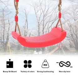 Bộ xích đu bằng nhựa Xích đu có thể điều chỉnh độ cao Đồ chơi xích đu không trượt có dây Tải trọng tối đa 86kg cho bé trai bé gái cho khu vườn ngoài trời