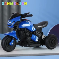 Moto électrique pour enfants conduisent 1 à 6 ans enfants Tricycle électrique marche jouet voiture voiture électrique alimentée par batterie