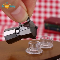 Tỉ Lệ 1:12 Nhà Búp Bê Mini Cà Phê Kim Loại Ấm Siêu Tốc Moka Pot Bếp Nhà Mẫu Trang Trí Đồ Chơi Nhà Búp Bê Phụ Kiện