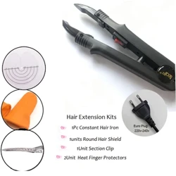 1Pc Verlengtang Haarconnectoren Platte tip Constant Loof Haarverlenging Ijzeren connectoren met haarverlengingsgereedschap Sectieclip