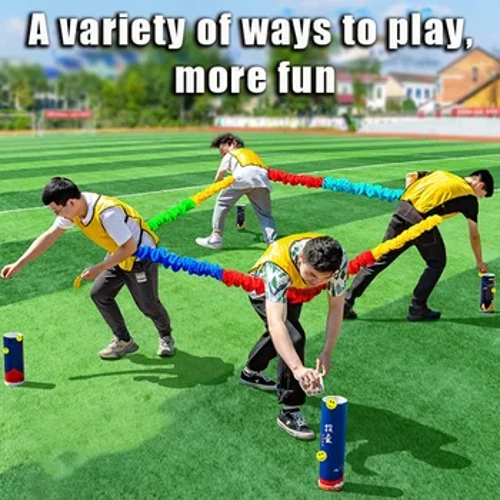 Udendørs spil Teambuilding Udvikle Sport Underholdning Legetøj Børn Elasticitet Rope Circle Running Push for Kids Sensorisk reb