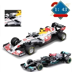 Bburago Měřítko 1:43 Model vozu F1 Mercedes Ferrari Redbull Racing SF21 RB16B W12E Sběratelská miniatura Kovový odlitek Verstappen