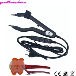 1 Pcs Hiki ke hoʻoponopono ʻia 220 ℃ Hoʻonui lauoho ʻoihana Fusion Iron Heat Hair Connectors Keratin Melting Tool