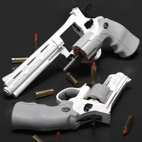ZP5 357 Revolver Launcher Continuous Shooting Gun Soft Bullet Geroch Toy Outdoor CS Waff fir Kanner Erwuessener