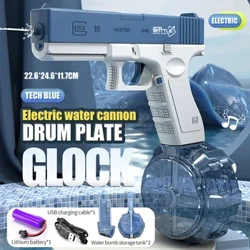 Elektrisch waterpistool Speelgoed barst Hoge druk voor kinderen Sterke oplaadenergie Water Automatische waternevel Kinderspeelgoedgeweren