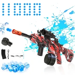 Graffiti M416 Trydan Gel Ball Tegan Gun Rifle Dwr Gleiniau Gogls Airsoft CS Ymladd Tegan Gun i Blant Gêm Awyr Agored Oedolion