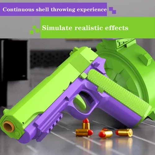 Pop up Rettich Gun Toy Gun Soft Bullet Gun Kanner Poulet Iessen Gott Tool Kontinuéierlech Werp Shell Simulatioun