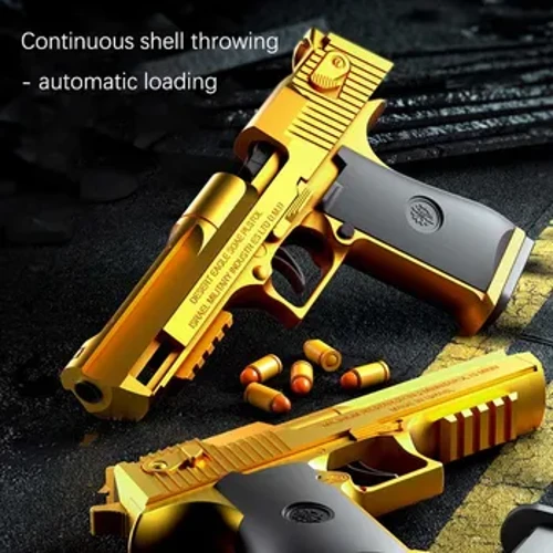 2023 Автоматичний викид снаряда Іграшковий пістолет Desert Eagle Пістолет Зброя Вибух М'які кулі Пістолет для хлопчиків Подарунки Гра на відкритому повітрі