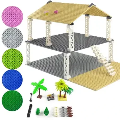 Tấm đế hai mặt 32*32 nhựa nhỏ bằng gạch nhỏ tương thích Kích thước cổ điển Khối xây dựng Đồ chơi Trụ cột Xây dựng Đồ chơi