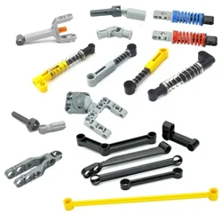 Blocuri de construcție Piese tehnice Moc Soft Soft Spring Amortizor Compatibil Asamblare particule 76138 76537 61903 92693 57515