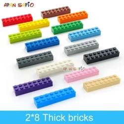 20 τμχ DIY Building Blocks χοντρά 2x8 Dots Εκπαιδευτικά δημιουργικά παιχνίδια για παιδιά Φιγούρες Πλαστικά τούβλα Μέγεθος συμβατό με 3007
