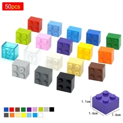 DIY หนา Figures อิฐ 2x2 DOTS Building Blocks การศึกษาอิฐคลาสสิกเข้ากันได้กับ 3003 ของเล่นพลาสติก 50pcs สำหรับเด็ก