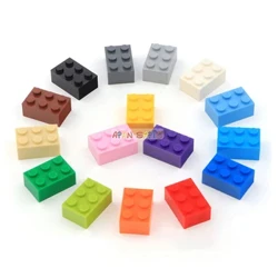 40pcs Décke 2x3 DIY Bausteng Figuren Bricks Dots Educational Creative Gréisst Kompatibel mat 3002 Plastik Spillsaachen fir Kanner