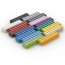 8pcs/lot Rhannau Brics Trwchus 2x8 Dotiau Blociau Adeiladu DIY Teganau Addysgol sy'n Gydnaws â 3007 o Deganau i Blant Ffigurau Plastig