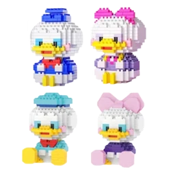 I-Disney Anime Daisy Duck uDonald Duck ithoyizi elincane lezinhlayiyana zokwakha ithoyizi lePlastiki Mini Blocks Mickey Minnie Cartoon DIY