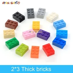 40pcs DIY Building Blocks Thick Figures Bricks 2x3 Dots Educational Creative size Ihambisana Namathoyizi Epulasitiki angu-3002 Wezingane