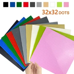 Pelat Dasar Plastik Baseplates 32x32 Titik Perakitan Blok Angka Kota Mainan Klasik Blok Bangunan Mainan untuk Anak Hadiah