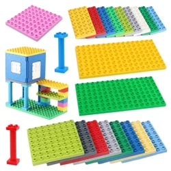 Malaking Sukat na Mga Building Block na Dobleng Gilid na Base Plate Compatible Malaking Brick Plastic Pang-edukasyon na Malikhaing Laruan para sa Mga Bata Regalo ng Bata