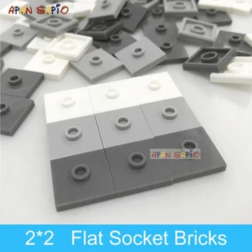 50 Pcs DIY Blok Bangunan Bata Kursi Cembung 2x2 Titik Mainan Plastik Pendidikan untuk Anak Merek Kompatibel Hadiah Anak 87580