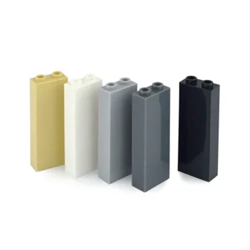 MOC High Building Blocks Thick 1x2x5 1x1x5 Dots Educational Creative Plastic Pillar Bricks Toys for Children Compatible 2453 2454