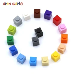 200pcs DIY Building Blocks Thick Figures Bricks 1x1 Dots Educational Creative Compatial With 3005 Plastic Toys Wezingane