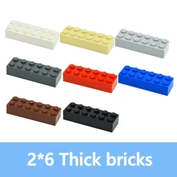 Tự Làm Các Khối Xây Dựng 2456 Dày Nhân Vật Gạch 2X6 Chấm Bi Giáo Dục Sáng Tạo Kích Thước Tương Thích Với Thương Hiệu Đồ Chơi Nhựa dành Cho Trẻ Em