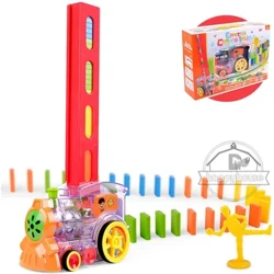 Domino Xe Lửa Âm Thanh Xe Ô Tô Ánh Sáng Khối Domino Bộ Cho Trẻ Em Xây Dựng Xếp Chồng Khối Đồ Chơi Bộ Domino Cho Trẻ Em Đồ Chơi Giáo Dục Cho Bé