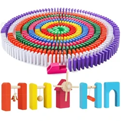 Chidlren Drvene Domino igračke Institucijski dodaci Blokovi za orgulje Domino igre Montessori edukativne igračke za djecu Poklon