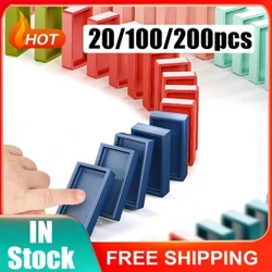 20/100/200 τμχ Small Train Dominoes Sensory Training Color Cognition Εκπαιδευτικά παιχνίδια για παιδιά Δώρα 20 τμχ/συσκευασία Τυχαίο χρώμα