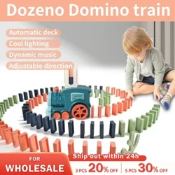 Automaattinen sijoittelu Domino-juna Sähköauton tiililohkot Sarjat Luovat pelit Älykkyys Opettavat tee-se-itse-lelut lapsille syntymäpäivälahja