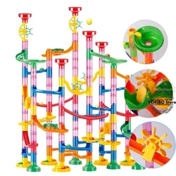 Mаrble Run Rаce Trаck Building Blocks Kids 3D Mаze Bаll Roll Toi DII Mаrble Run Rаce Coаster Set 80/105/109/133pc Christmаs Gift