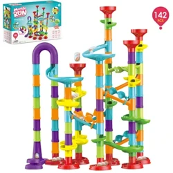 DIY Montažni gradniki Igrača Marble Run Race Pipeline Block Otroška konstrukcija STEM Eduation Set Darilo