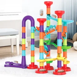 Marble Run Set Kids Marble Track Maze Race Games 76/142pc Graditeljski blokovi Igračke 3D Maze Ball Roll Igračke Poklon za djecu