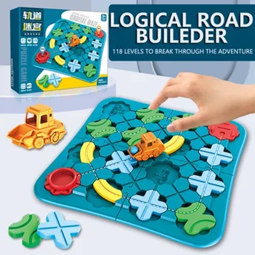 Ffordd Rhesymegol i Blant Marble Run Pos Montessori Car Track Toy Race Car Rail Blocks Track Rail Rail Building Building Game