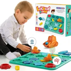 Logik brädspel för barn Marble Run Blocks Pussel Bilbana Leksak Racerbilsräls Blocks Banräls Bygg- och konstruktionsspel