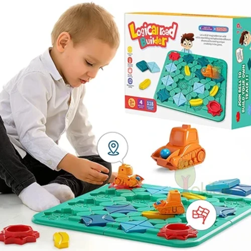 ლოგიკური სამაგიდო თამაში ბავშვებისთვის Marble Run Blocks თავსატეხი Car Track სათამაშო სარბოლო მანქანის სარკინიგზო Blocks Track Rail Building and Construction Game