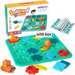 Logična družabna igra za otroke Marble Run Blocks Puzzle Car Track Track Toy Rail Car Rail Blocks Track železniške stavbe in gradbena igra