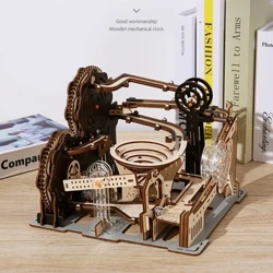 Marble Run Pos 3D Pren Pecynnau Adeiladu Model Pren Teganau STEAM Model Cynulliad ar gyfer Oedolion Anrhegion Pen-blwydd Plant