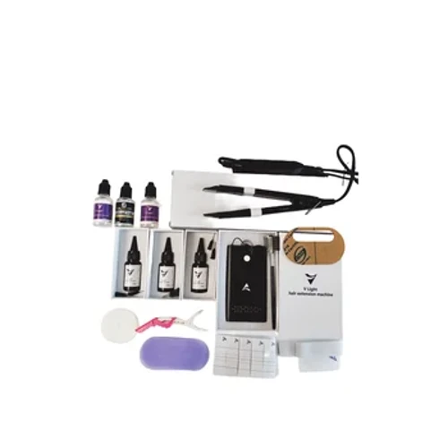 ขายร้อน! เครื่องมือ V-Light Hair EXTENSION ชุดวิกผมชิ้นผมจริง Fast Grafting TOOL FIRM และ Traceless ผม CONNECTOR
