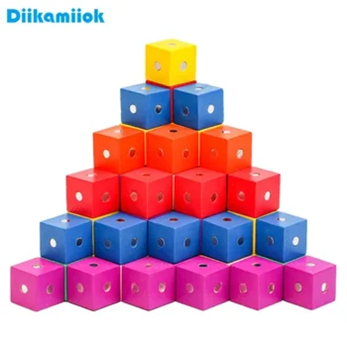 10 Chiếc 2CM Bằng Gỗ Khối Từ Hình Khối Trò Chơi Xếp Hình Trẻ Em Tư Duy Đào Tạo Học Giáo Dục Montessori Đồ Chơi Dành Cho Trẻ Em