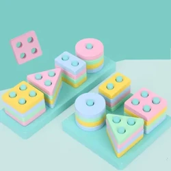 Børn Pædagogisk Tidlig læring Geometrisk figur Søjleblok Træbyggeklodser Intellektuel udvikling Montessorilegetøj