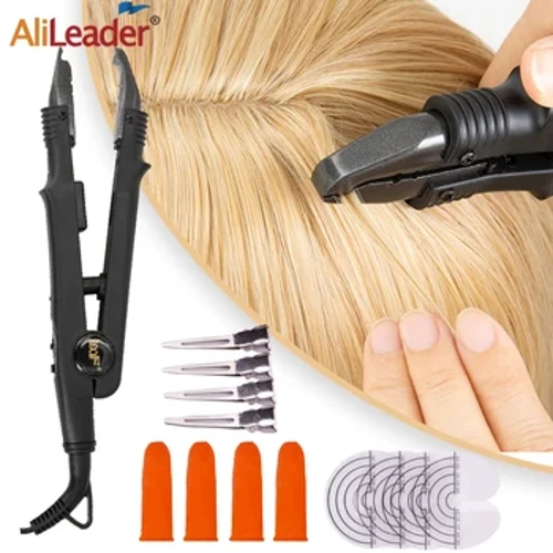 Nueva extensión de cabello herramientas de unión de queratina de hierro temperatura de calor profesional conector de fusión de queratina de hierro constante