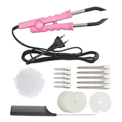 Nhiệt Sắt Kết Nối Tóc Fusion 50 Chiếc 1 Lỗ Giữ Nhiệt Vệ Binh 10 Chiếc Kẹp Tóc 50G Keratin hạt