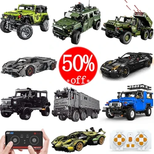 APP tecnica Telecomando Motore Power Building Blocks Mattoni Super Sport SUV Auto Escavatore Ingegneria Moc Truck Ragazzi Regali