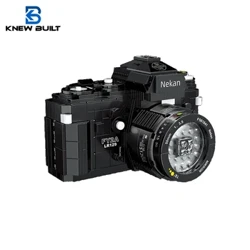 KNEW BUILT Klasik Model Kamera Digital Mini Bata Mainan untuk Anak Laki-laki Dewasa Majelis Desain Blok Kit Koleksi Klasik Proyektor