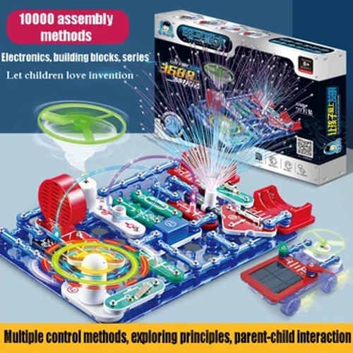 Bloc de construcție electronică cu circuit nou ANU Experiment științific Jucării asamblate educaționale pentru copii Explorare electronică 8+
